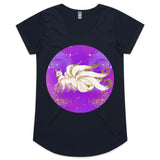 Shining Nine Tailed Fox Womens Scoop Neck TShirt