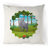 Hippogriff 100% Linen Cushion Cover