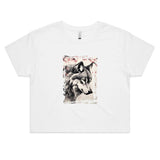 Wolf and Flowers AS Colour Women's Crop Tee