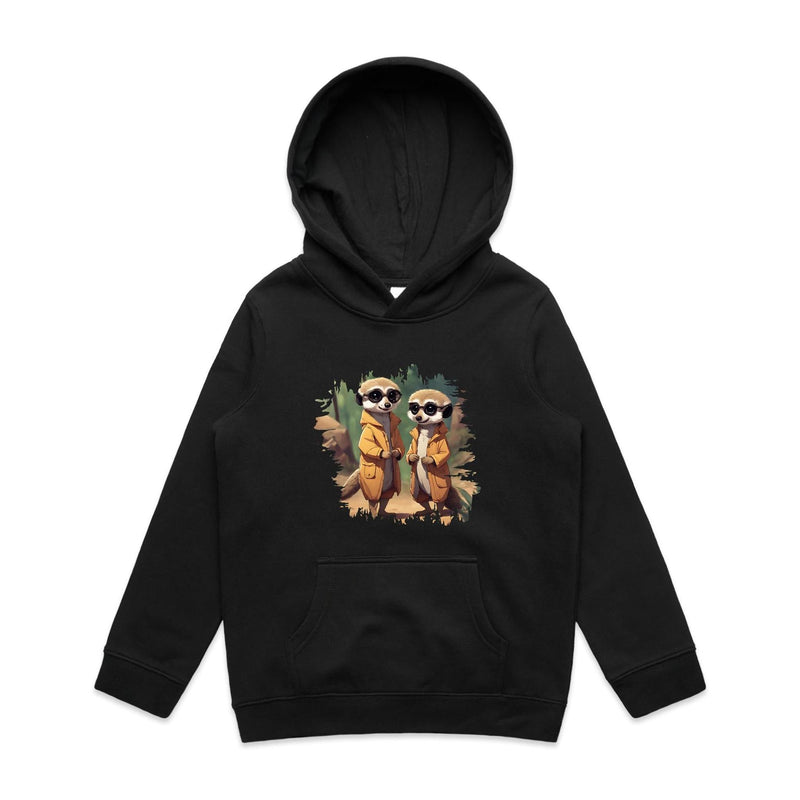 Cool Meerkats AS Colour - Youth Supply Hood Ogo Merch