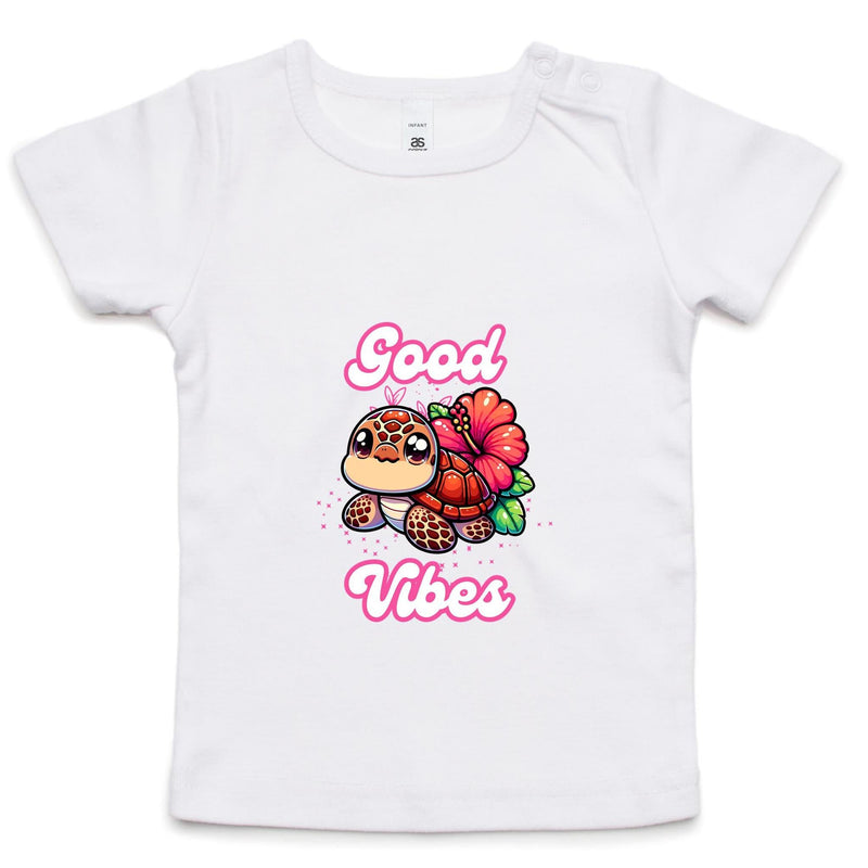 Good Vibes Turtle AS Colour - Infant Wee Tee Ogo Merch