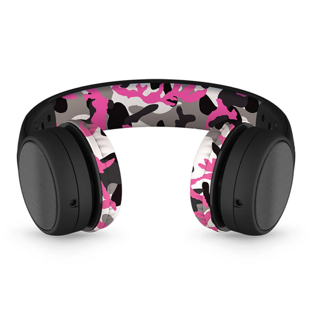 LilGadgets Connect + Childrens Kids Wired Headphones Pink Camo