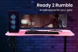 OVERDRIVE Gaming PC Desk-Pink & Black