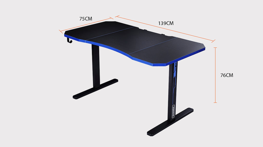 OVERDRIVE Gaming Desk 139cm - Black