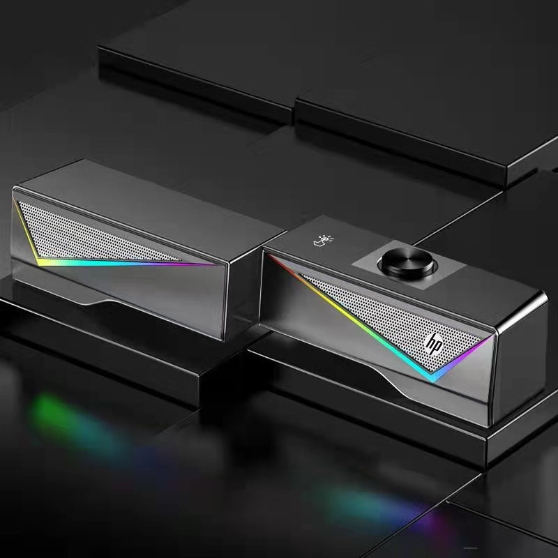HP DHE-6005 Wired RGB Gaming Surround Soundbar Stereo Speaker Dropshipzone